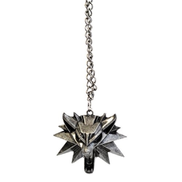 The Witcher 3 Wild Hunt - Wilder Wolfskopf Anhänger / Medaillon - Videospiel-Memorabilia für Herren - 6