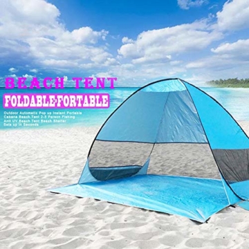 UPF 50+ Pop Up Strandzelt Sonnenschutz Strandschirm Sportschirm Tragbarer Zelt Sonnenschirm Baby Baldachin Mit Für Outdoor-Aktivitäten Strandreisen - 7