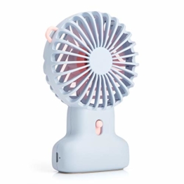 Ventilator Mini USB Tisch-Ventilator tragbarer Lüfter 3 Geschwindigkeiten verstellbar leise turbo Laptop USB Ventilator Schreibtisch Büro Arbeit Schule Home Office Reisen Urlaub Sommer 2020 Outdoor - 1