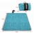 Yorbay Picknickdecke 200 x 200 cm XXL Fleece wasserdicht Decke mit Tragegriff Mehrweg (Blaue Feder) - 3