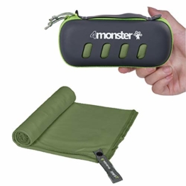 4Monster Mikrofaser Handtücher in 8 Farben, Saugfähiges Sporthandtuch Ultra Leicht, Schnelltrocknendes Reisehandtuch für Fitness Sport Sauna Yoga Reisen - 1
