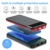 Aikove Wireless Powerbank 26800mAh Solar Externe Handy Akku mit (USB C&Micro) Zwei 2,4A Eingänge und DREI 2,4A Ausgänge, LCD Hohe Kapazitäts Solarladegeräte für Das Tablettes, Smartphones … - 6