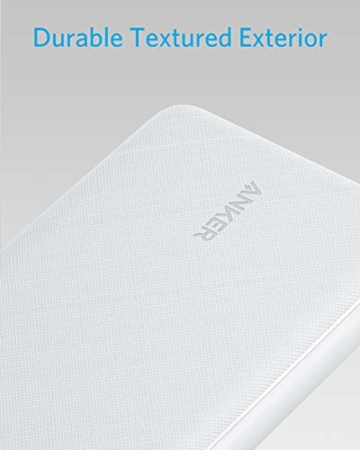 Anker PowerCore Essential 20000 Powerbank, 20000mAh externer Akku mit PowerIQ Technologie und USB-C Eingang, enorme Energiedichte, kompatibel mit iPhone, Samsung, iPad und mehr (Weiß) - 2