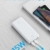 Anker PowerCore Essential 20000 Powerbank, 20000mAh externer Akku mit PowerIQ Technologie und USB-C Eingang, enorme Energiedichte, kompatibel mit iPhone, Samsung, iPad und mehr (Weiß) - 6