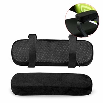 ANSUG 2 Stück Stuhl Armlehne Pad, Memory Foam Ellenbogen Kissen abnehmbare Stuhl Arm Abdeckungen für Bürostühle und Rollstuhl - Größe 9,8 * 3 * 1,4