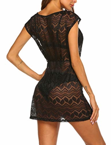 Balancora Damen Strandkleid Große Größen Boho Rückenfrei Spitze Bikini Cover Up Strandkleid Sommerkleid S-XXL - 2
