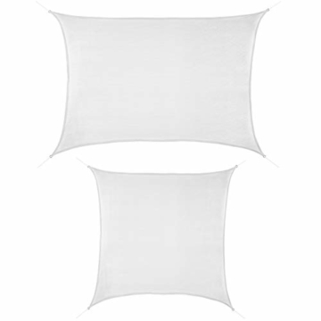 BB Sport Sonnensegel 2m x 2.5m Kokos HDPE Rechteckig UV Schutz Garten Terrasse Camping Sonnenschutz Windschutz Schattenspender - 1