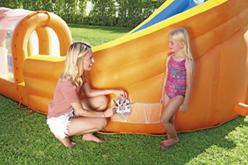 Bestway H2OGO! Wasserpark Hurricane, Planschbecken mit Wasserrutsche und Kletterwand, 420x320x260 cm - 2