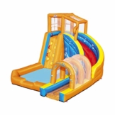 Bestway H2OGO! Wasserpark Hurricane, Planschbecken mit Wasserrutsche und Kletterwand, 420x320x260 cm - 1