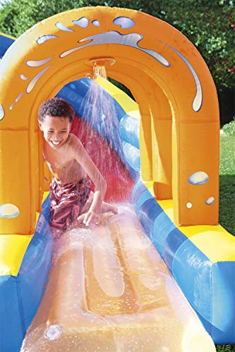 Bestway H2OGO! Wasserpark Hurricane, Planschbecken mit Wasserrutsche und Kletterwand, 420x320x260 cm - 10