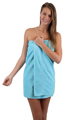 Betz 10-TLG. Handtuch-Set Premium 100% Baumwolle 2 Duschtücher 4 Handtücher 2 Gästetücher 2 Waschhandschuhe Farbe Türkis & Anthrazit Grau - 4