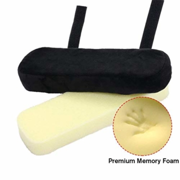 Botreelife 1 Stk. Stuhl Armpolster Memory Foam Computer Stuhl Armlehne Pedalabdeckung Geeignet zur Beruhigung von Ellbogen und Unterarmen Druckentlastung - 4