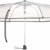 Carlo Milano Regenschirm: Stabiler Automatik-Taschenschirm mit transparentem Dach, Ø 100 cm (Schirm transparent) - 6