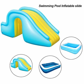 Dettelin Aufblasbare Wasserrutsche Kids Water Play Freizeiteinrichtung ， Breitere Schritte Joyful Swimming Pool Supplies Inflatable Waterslide Pool - 2