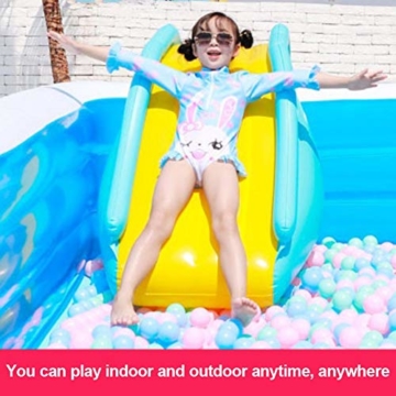 Dettelin Aufblasbare Wasserrutsche Kids Water Play Freizeiteinrichtung ， Breitere Schritte Joyful Swimming Pool Supplies Inflatable Waterslide Pool - 6