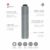 doppler Taschenschirm Zero,99 – Gewicht von nur 99 Gramm – Stabil – Windproof – 21 cm – Cool Grey - 4
