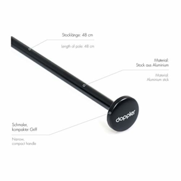 doppler Taschenschirm Zero,99 – Gewicht von nur 99 Gramm – Stabil – Windproof – 21 cm – Cool Grey - 7