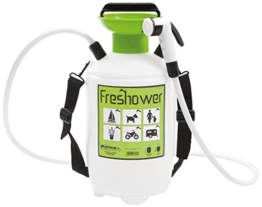 Freshower 7 8311.S00 Tragbare Dusche, Kunststoff, 19 x 19 x 41 cm, transparent/Grün/Schwarz - 1