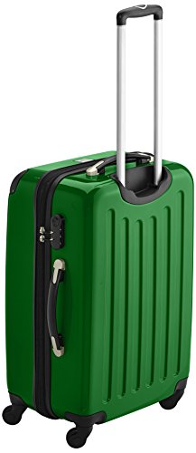 HAUPTSTADTKOFFER - Alex Kofferset - 2 x mittelgroßer Koffer Hartschalentrolley mit Erweiterung, 55 cm, 42 Liter, Grün - 2