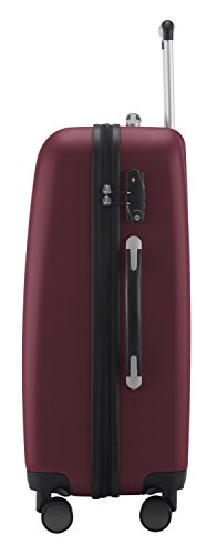 HAUPTSTADTKOFFER - Wedding - Hartschalenkoffer Trolley Rollkoffer Reisekoffer, TSA, Doppelrollen, 65 cm, 71 Liter, Burgund - 8