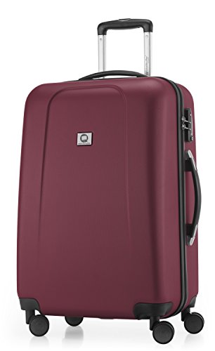 HAUPTSTADTKOFFER - Wedding - Hartschalenkoffer Trolley Rollkoffer Reisekoffer, TSA, Doppelrollen, 65 cm, 71 Liter, Burgund - 1