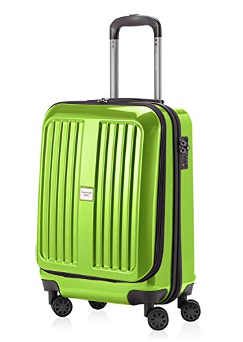 HAUPTSTADTKOFFER - X-Berg - Handgepäck Hartschalenkoffer Koffer Trolley, 55 cm, 42 Liter, TSA, Apfelgrün - 1