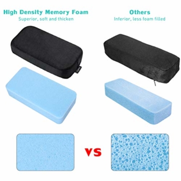 Healifty Armlehnen Polster - Memory Foam für Bürostuhl und Spielstuhl Armlehnen Bezüge Ergonomisch für Ellbogen und Unterarm Anti-Rutsch Unterseite (2PCS) - 6