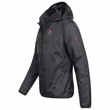 Höhenhorn Rigi Herren Regen Jacke Outdoor Rain Freizeitjacke Schwarz Gr M - 2