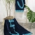 jilda-tex Strandtuch 90x180 cm Badetuch Strandlaken Handtuch 100% Baumwolle Velours Frottier Pflegeleicht (Chill Blue) - 2