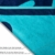 jilda-tex Strandtuch 90x180 cm Badetuch Strandlaken Handtuch 100% Baumwolle Velours Frottier Pflegeleicht (Chill Blue) - 3