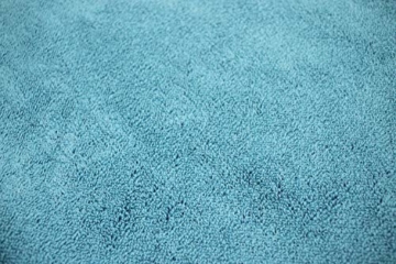 jilda-tex Strandtuch 90x180 cm Badetuch Strandlaken Handtuch 100% Baumwolle Velours Frottier Pflegeleicht (Chill Blue) - 4