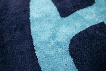 jilda-tex Strandtuch 90x180 cm Badetuch Strandlaken Handtuch 100% Baumwolle Velours Frottier Pflegeleicht (Chill Blue) - 5