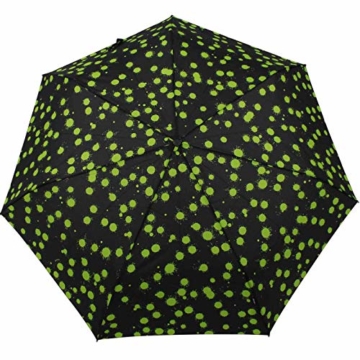 Knirps Taschenschirm Slim Duomatic Paint Drops - Green - 4