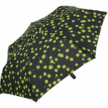 Knirps Taschenschirm Slim Duomatic Paint Drops - Green - 5