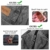 longzon 15L Kühltasche Lunchtasche Picknicktasche Wiederverwendbare Faltbar Thermotasche Kühltasche für Camping, BBQ, Wandern, Picknick- Grau - 8