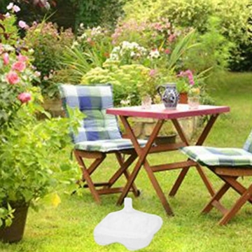 Lvhan Sonnenschirm Schirmständer - Sonnenschirmständer befüllbar mit Wasser oder Sand,Balkonschirmständer für Garten, Terrasse,Balkon Weiß - 4