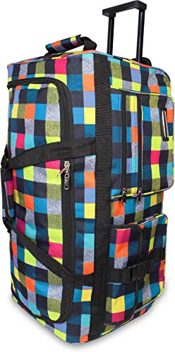 normani Reisetasche Jumbo Big-Travel mit Rollen riesige XXL Farbe Neon Square - 1