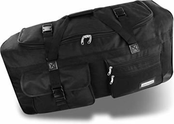 normani XXL Reisetasche mit Trolleyfunktion - 80, 100, 120 oder 150 Liter - mit 3 Rollen und 3 Verstärkungsstreben Größe 80 Liter - 2
