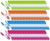 PEARL Wäscheklammer Sets: Extra Starke Wäscheklammern mit Soft-Grip, 200 Stück, in 4 Farben (Wäscheklammern Kunststoff) - 1