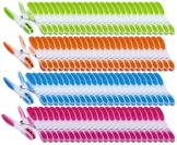 PEARL Wäscheklammer Sets: Extra Starke Wäscheklammern mit Soft-Grip, 200 Stück, in 4 Farben (Wäscheklammern Kunststoff) - 1