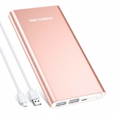 POWERADD Pilot 2GS Externer Akku 10000mAh, Powerbank mit 2 Output 5V/3,1A, Schnellladen Power Bank mit Alugehäuse Handy Ladegerät für iPhone, Samsung Galaxy, Huawei, iPad - 1