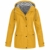 Regenmantel Damen Winterjacke Pumps Wintermantel Outdoor Plus Solide Wasserdichter Kapuzenjacke Regenjacke für Frauen Outdoorjacken Wanderjacke mit Kapuze Windproof Outwear Windbreaker - 1