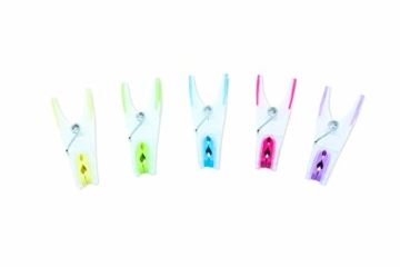 SOHFA Wäscheklammern - 50er Set Wäscheklammer- Klammern aus stabilem Kunststoff mit Soft-Grip - für Wäscheleine, Wäschespinne oder Wäscheständer (50 Stück) - 2