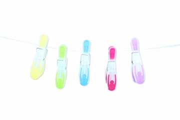 SOHFA Wäscheklammern - 50er Set Wäscheklammer- Klammern aus stabilem Kunststoff mit Soft-Grip - für Wäscheleine, Wäschespinne oder Wäscheständer (50 Stück) - 4
