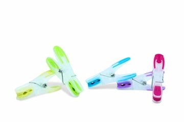 SOHFA Wäscheklammern - 50er Set Wäscheklammer- Klammern aus stabilem Kunststoff mit Soft-Grip - für Wäscheleine, Wäschespinne oder Wäscheständer (50 Stück) - 5