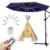 Sonnenschirm Beleuchtung Regenschirm Lichterkette mit 104 LED Lichter mit Fernbedienung 8-Modus Wasserdichte Gartenleuchten für Party Weihnachten Halloween Dekoration Campingzelte Batteriebetrieben - 1