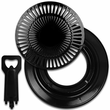 TW24 Camping Gaskocher mit Grillplatte inkl. 4 Gaskartuschen - Gaskocher - Campingkocher - Campinggrill - 2