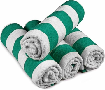 Utopia Towels - 4er Pack XXL Strandtuch Baumwolle Cabana Stripe - 76 x 152 cm, Varietät Pack - 3