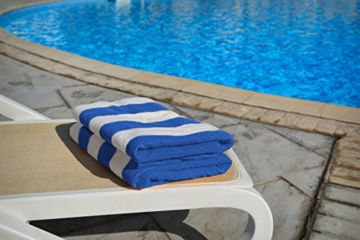 Utopia Towels - 4er Pack XXL Strandtuch Baumwolle Cabana Stripe - 76 x 152 cm, Varietät Pack - 4