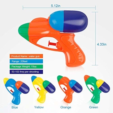 wasserpistole klein,wasserpistolen set,wasserpistole spielzeug,wassergewehr für erwachsene kinder,water gun,water blaster,wasserpistole für garten und strand,wasserspritzpistolen (12 Stück) - 3